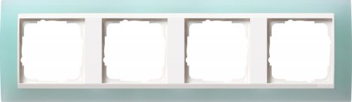 Рамка универсальная Gira Event Opaque 4-м. салатовый/белый глянец картинка